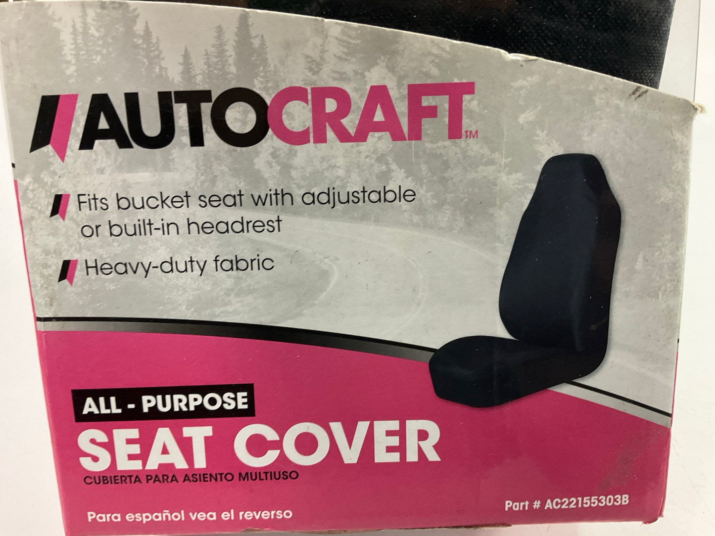 Autocraft AC22155303B Classic, Universal, Bucket Seat Cover Black Neoprene