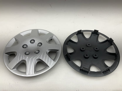 (4) Autocraft AC228 Silver 8-Spoke, 15'' Wheel Cover Set