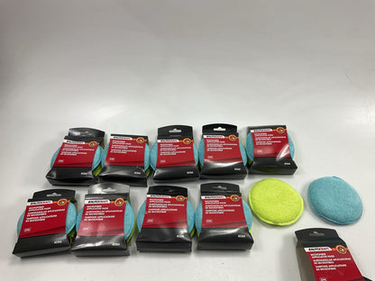 AutoCraft AC266 - 6'' Diameter Microfiber Applicator Buffing Pads - 20 TOTAL
