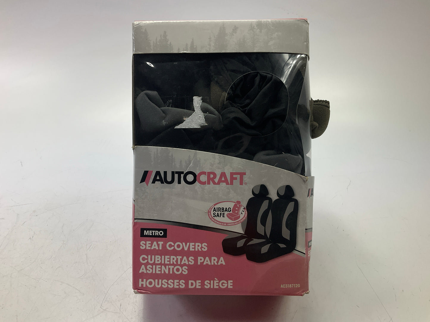 Autocraft AC318712G Bucket Seat Covers, DOES (2) Seats, Black / Gray