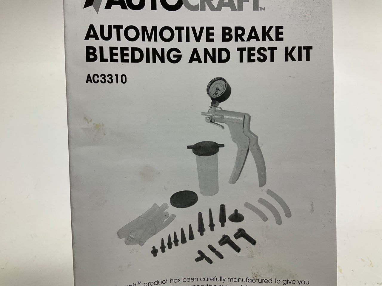 Autocraft AC3310 Automotive Brake Bleeding And Test Kit - DETERIORATED TUBE