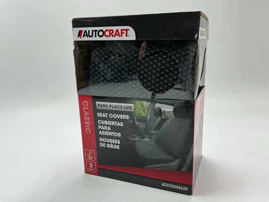 Autocraft AC370046LUX Classic Universal Bucket Seat Black Seat Covers - PAIR