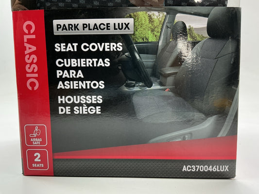 Autocraft AC370046LUX Classic Universal Bucket Seat Black Seat Covers - PAIR