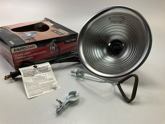 Autocraft AC4448 8.5'' Aluminum Clamp-On Work Light Lamp - Up To 150W