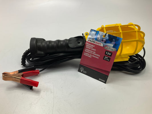 Autocraft AC4450 12V Portable Service Work Light Lamp, 20' Cord, 75 Watts