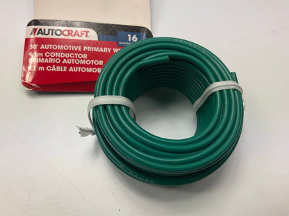 Autocraft AC4518 - 30 Ft Automotive Primary Green Wire, 16 Gauge