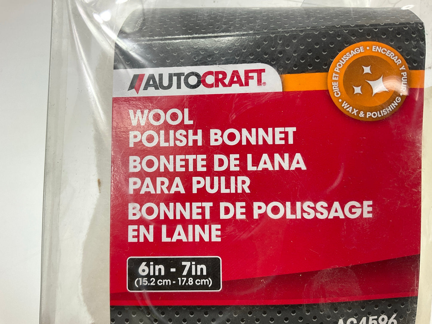 Autocraft AC4596 - 6 - 7'' Wool Polish Bonnet