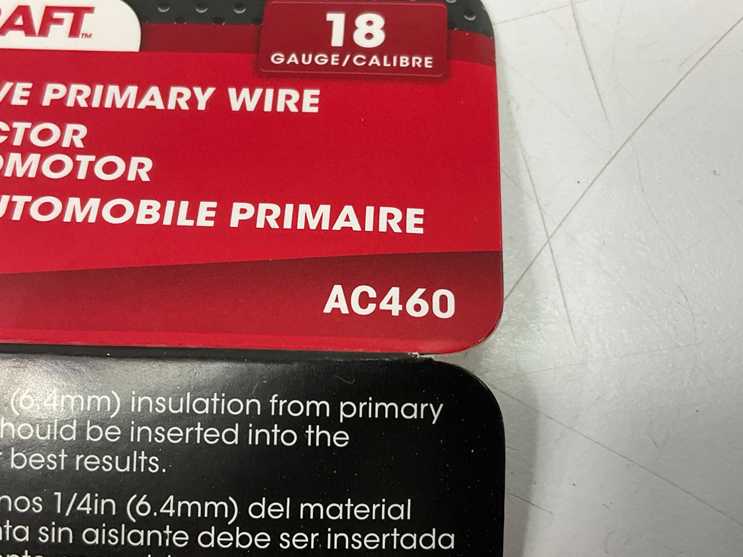 Autocraft AC460 40' Automotive Primary Wire - Black, 18 Gauge