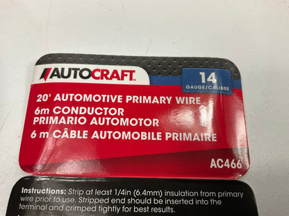 Autocraft AC466 Automotive Primary Wire, 14 Gauge, Blue, 20 Ft