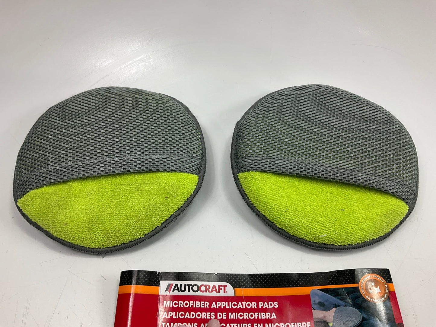 AutoCraft AC4718 Microfiber Applicator Buffing Pads, 7.75'' Diameter - Pack Of 2