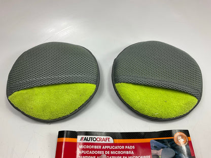 AutoCraft AC4718 Microfiber Applicator Buffing Pads, 7.75'' Diameter - Pack Of 2