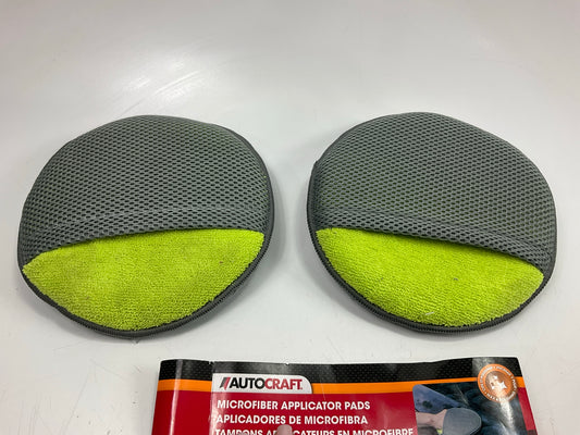 AutoCraft AC4718 Microfiber Applicator Buffing Pads, 7.75'' Diameter - Pack Of 2