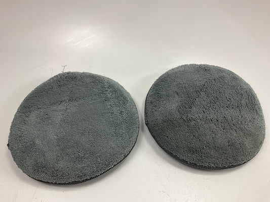 AutoCraft AC4718 Microfiber Applicator Buffing Pads, 7.75'' Diameter - Pack Of 2