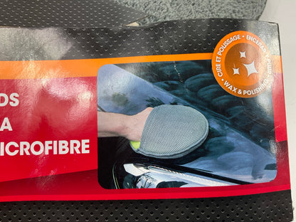 AutoCraft AC4718 Microfiber Applicator Buffing Pads, 7.75'' Diameter - Pack Of 2