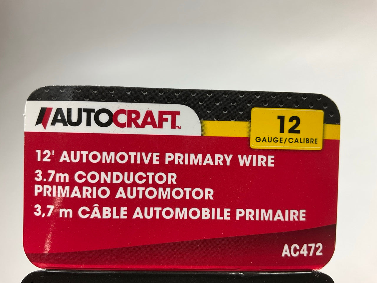 Autocraft AC472 - 12 Ft Automotive Primary RED Wire, 12 Gauge