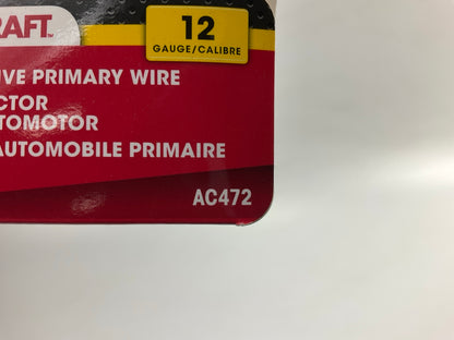 Autocraft AC472 - 12 Ft Automotive Primary RED Wire, 12 Gauge