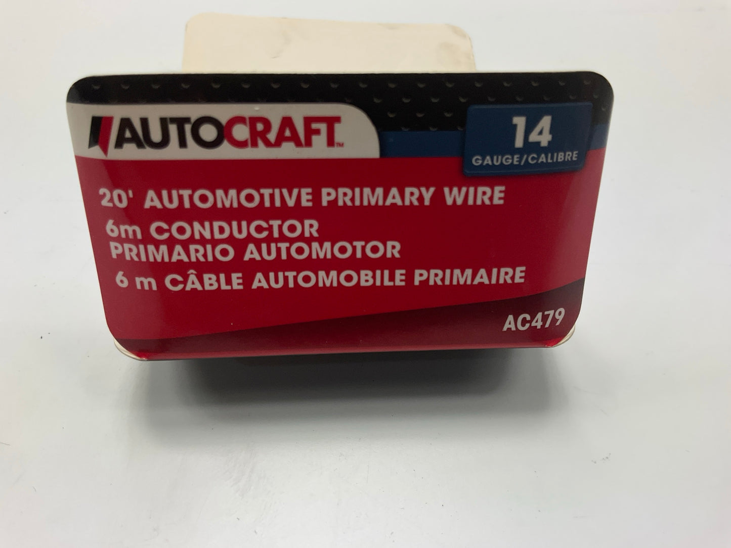 Autocraft AC479 - 20 Ft Automotive Primary Yellow Wire, 14 Gauge