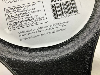 Autocraft AC48204B Black Smooth Faux Leather Steering Wheel Cover 15'' & Smaller