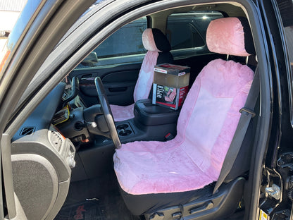 Autocraft AC4835PK Bucket PINK Seat Covers (PAIR) W/ Headrest Covers