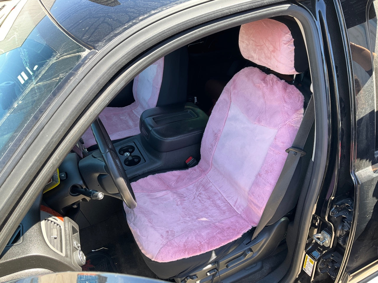 Autocraft AC4835PK Bucket PINK Seat Covers (PAIR) W/ Headrest Covers