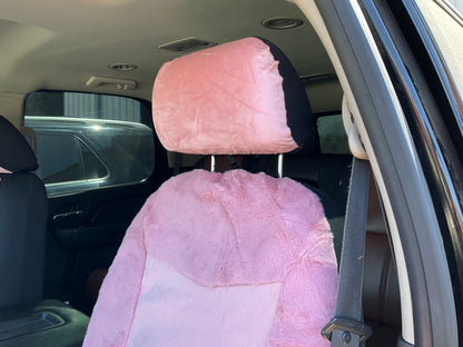Autocraft AC4835PK Bucket PINK Seat Covers (PAIR) W/ Headrest Covers