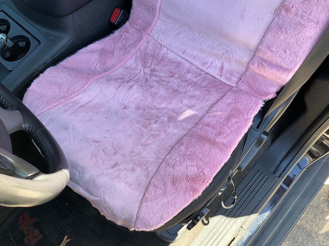 Autocraft AC4835PK Bucket PINK Seat Covers (PAIR) W/ Headrest Covers