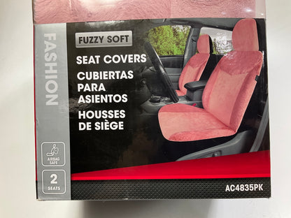 Autocraft AC4835PK Bucket PINK Seat Covers (PAIR) W/ Headrest Covers