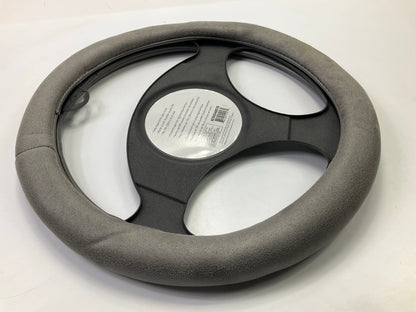Autocraft AC5054857G - 15'' Grey Ergonomic Memory Foam Grip Steering Wheel Cover
