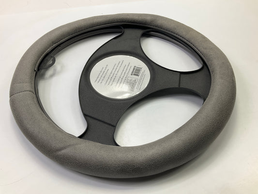 Autocraft AC5054857G - 15'' Grey Ergonomic Memory Foam Grip Steering Wheel Cover