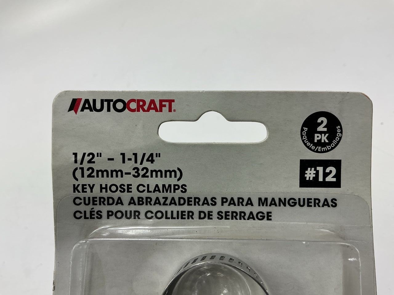 Autocraft AC5212K Hose Clamp 1/2'' - 1-1/4'' Key Hose Clamps, Pack Of 2
