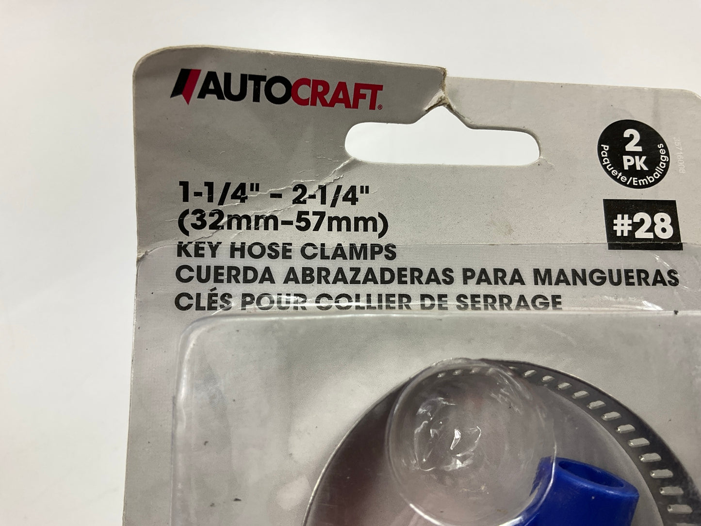 (10) Packs - Autocraft AC5228K Hose Clamp 1- 1/4'' - 2 -1/4'' Key Hose Clamps