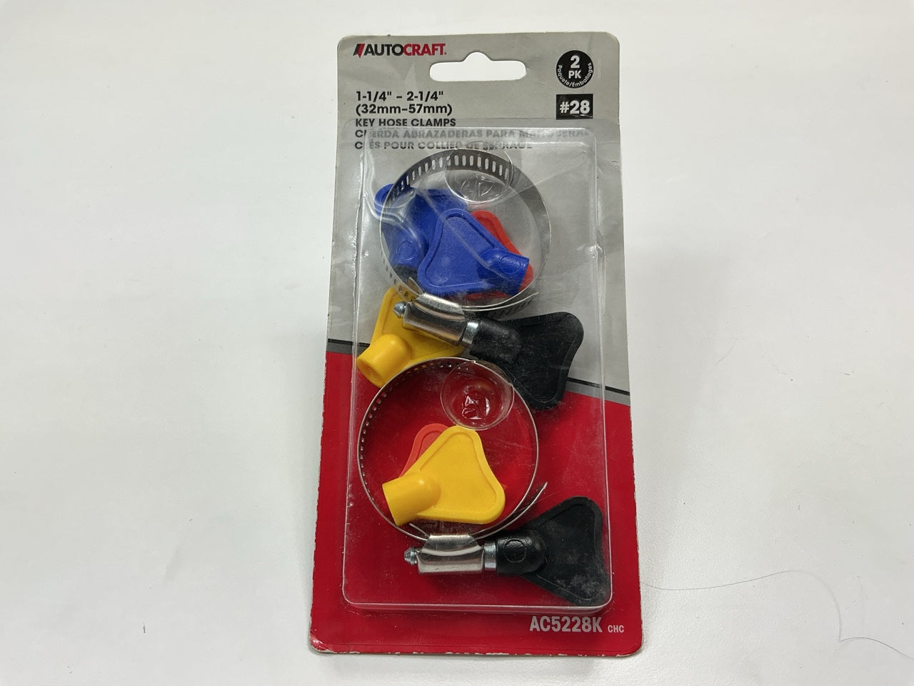 Autocraft AC5228K Hose Clamp 1- 1/4'' - 2 -1/4'' Key Hose Clamps, Pack Of 2
