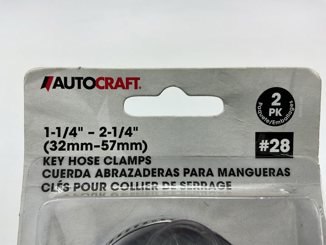 Autocraft AC5228K Hose Clamp 1- 1/4'' - 2 -1/4'' Key Hose Clamps, Pack Of 2