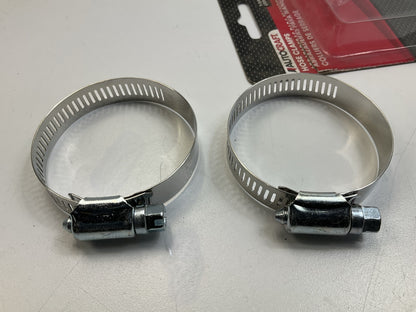 Autocraft AC5228V Hose Clamp 1- 1/4'' - 2 -1/4'' Hose Clamps, Pack Of 2