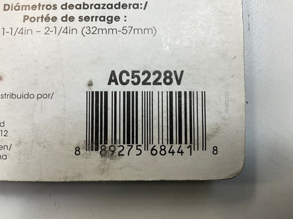 Autocraft AC5228V Hose Clamp 1- 1/4'' - 2 -1/4'' Hose Clamps, Pack Of 2