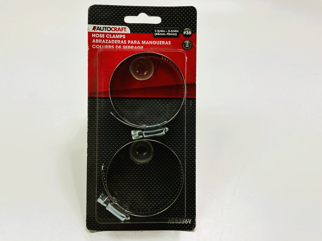 Autocraft AC5236V - 1-3/4'' - 2-3/4'' Hose Clamps - Pack Of 2