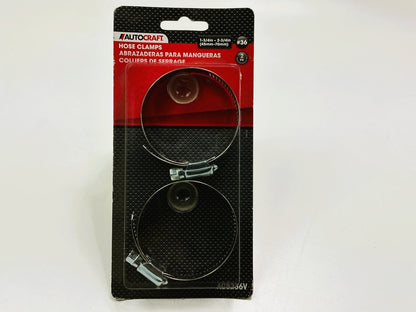 Autocraft AC5236V - 1-3/4'' - 2-3/4'' Hose Clamps - Pack Of 2