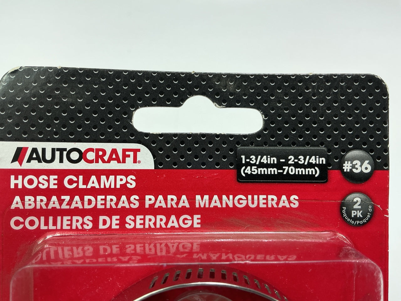 Autocraft AC5236V - 1-3/4'' - 2-3/4'' Hose Clamps - Pack Of 2