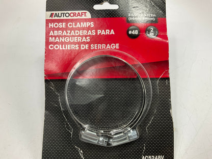 Autocraft AC5248V - 2-1/2'' - 3-1/2'' Hose Clamps Pack Of 2