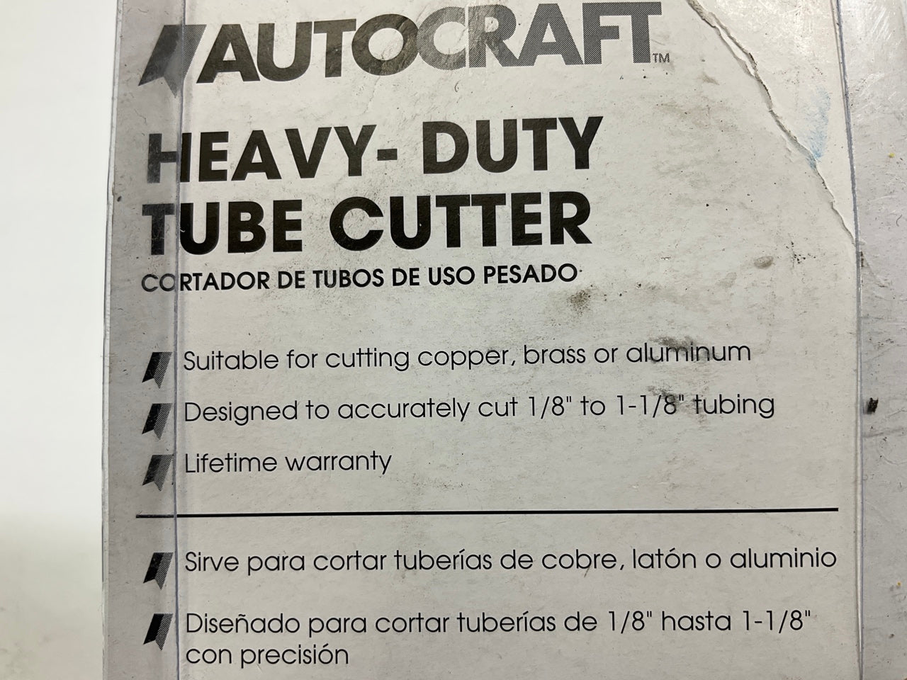Autocraft AC539 Heavy Duty Tubing Cutter 1/8''-1-1/8''