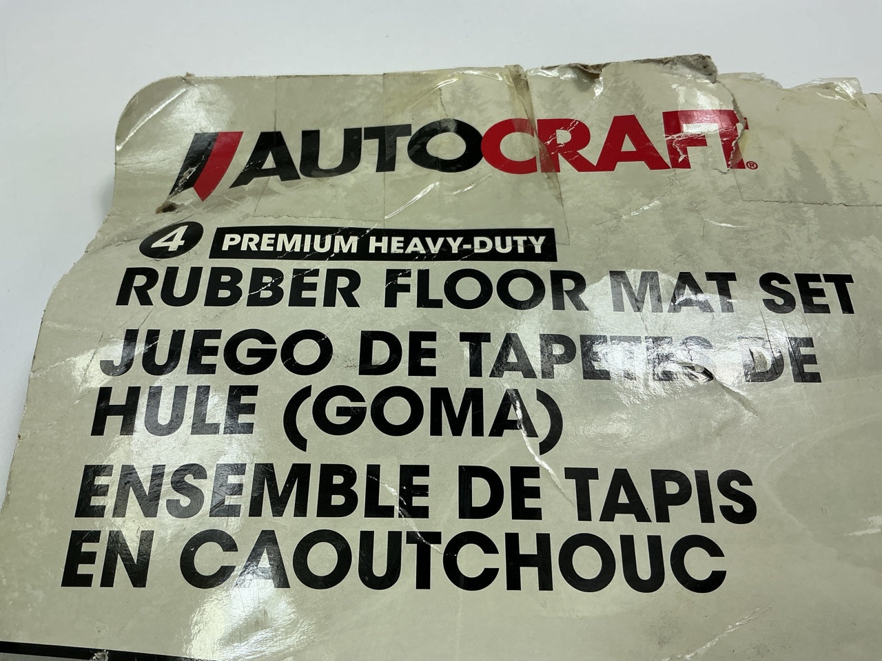 Autocraft AC6204T Universal Heavy Duty 4-Piece Tan Beige Rubber Floor Mats Set