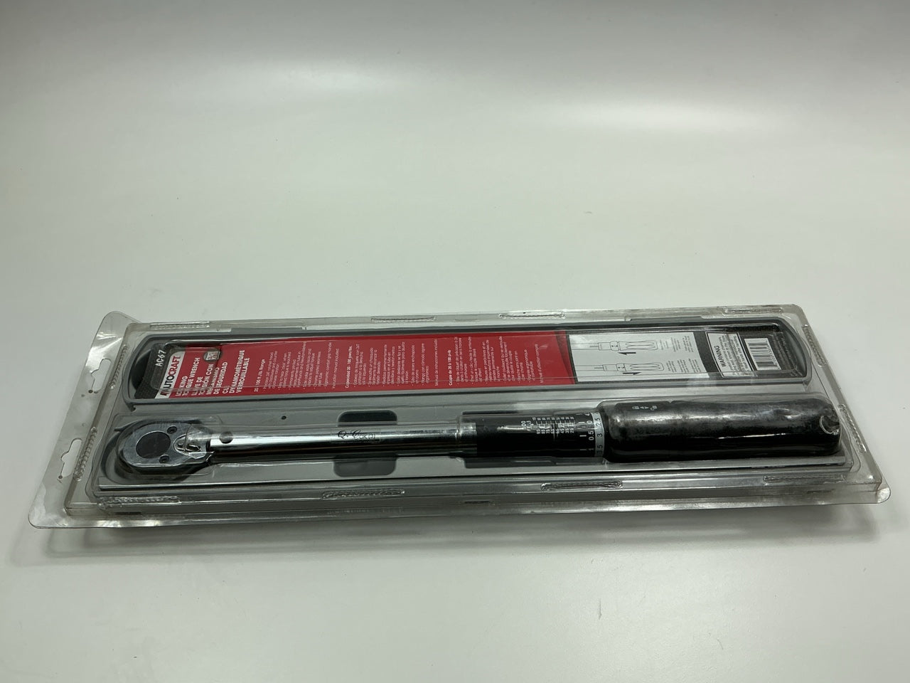 Autocraft AC67 Torque Wrench, 3/8in. Drive, 20-100 Ft./Lbs.