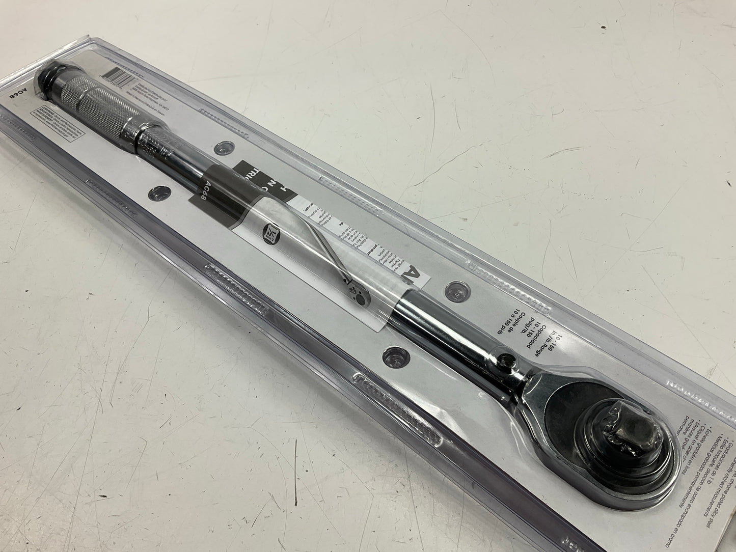 Autocraft AC68 - 1/2'' Drive Click Adjustable Torque Wrench 10-150 In. / Lb Range