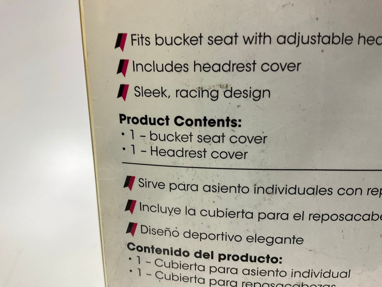 Autocraft AC800001995 Universal Bucket Seat Black/Blue Seat Cover - OPEN BOX