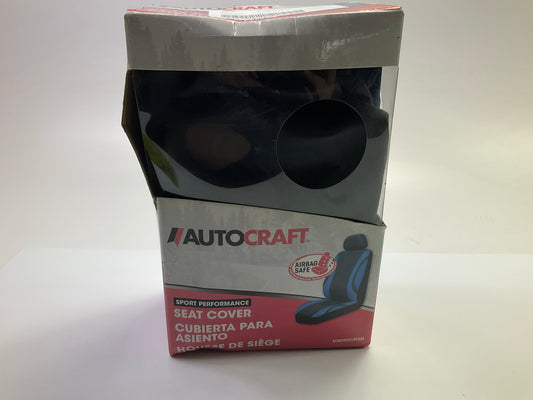 Autocraft AC800001995BL Universal Bucket Seat Black/Blue Seat Cover