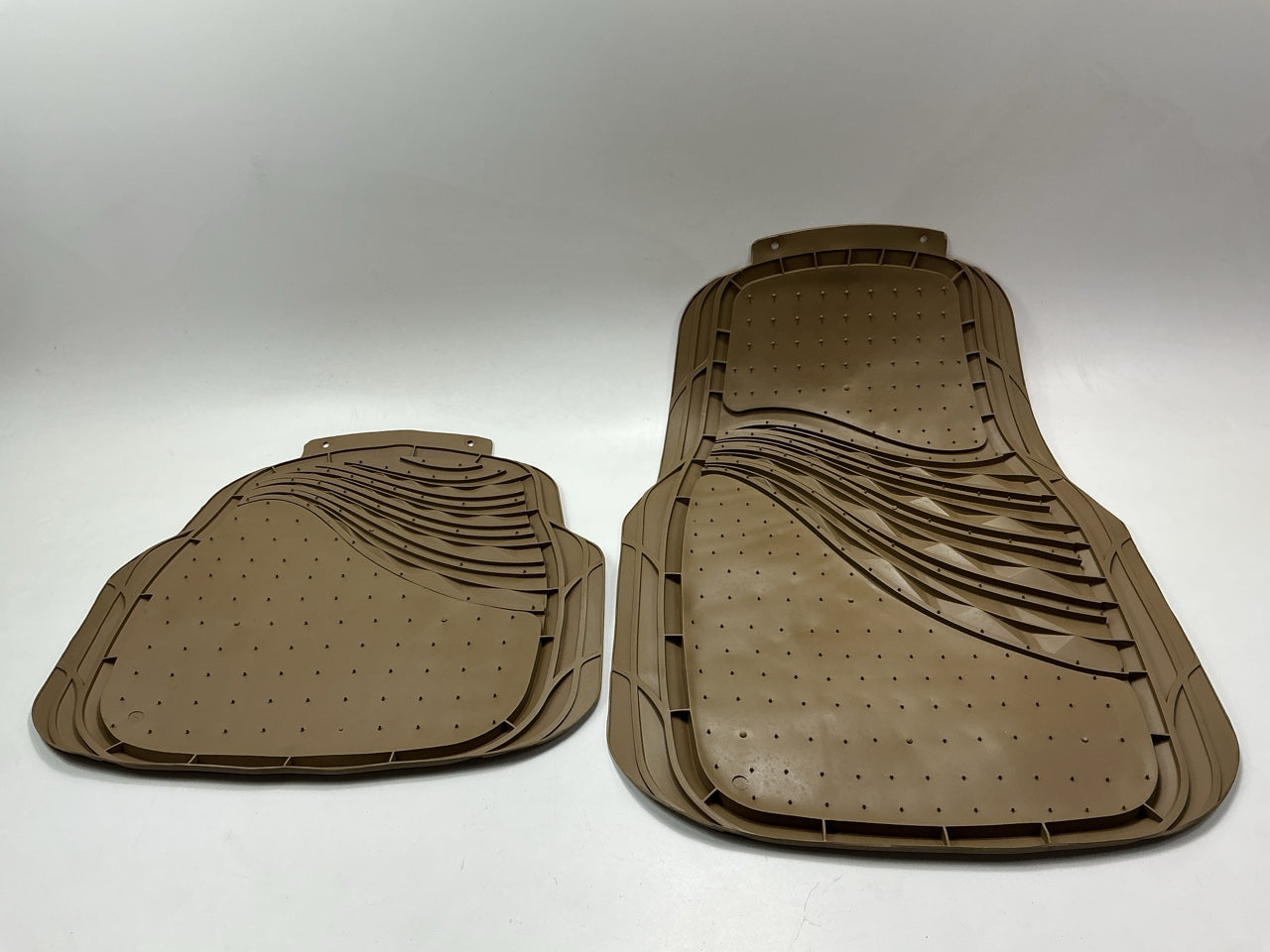 Autocraft AC8304T - 4-Piece Cut-to-fit Heavy Duty Rubber Floor Mats - TAN