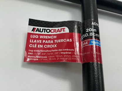 AutoCraft AC95 20'' Truck Lug Nut Wrench, SAE & Metric, 17mm, 19mm, 21mm, 23mm