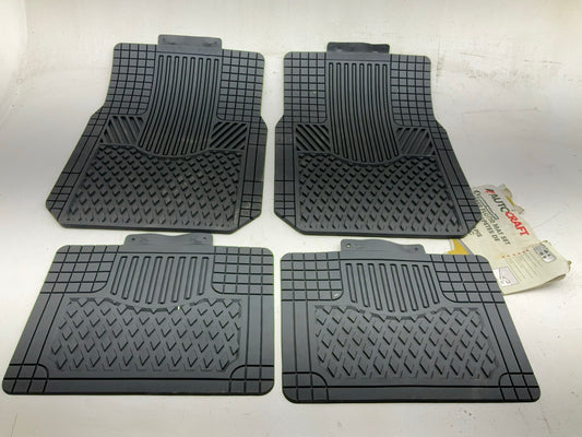 Autocraft AC965B Rubber Floor Mats Set - 4 Pcs