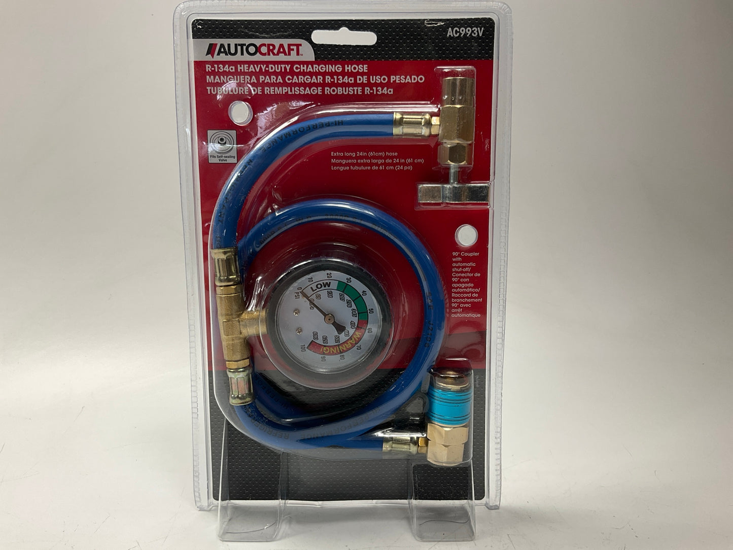 Autocraft AC993V Heavy-Duty A/C Charging Hose For 134