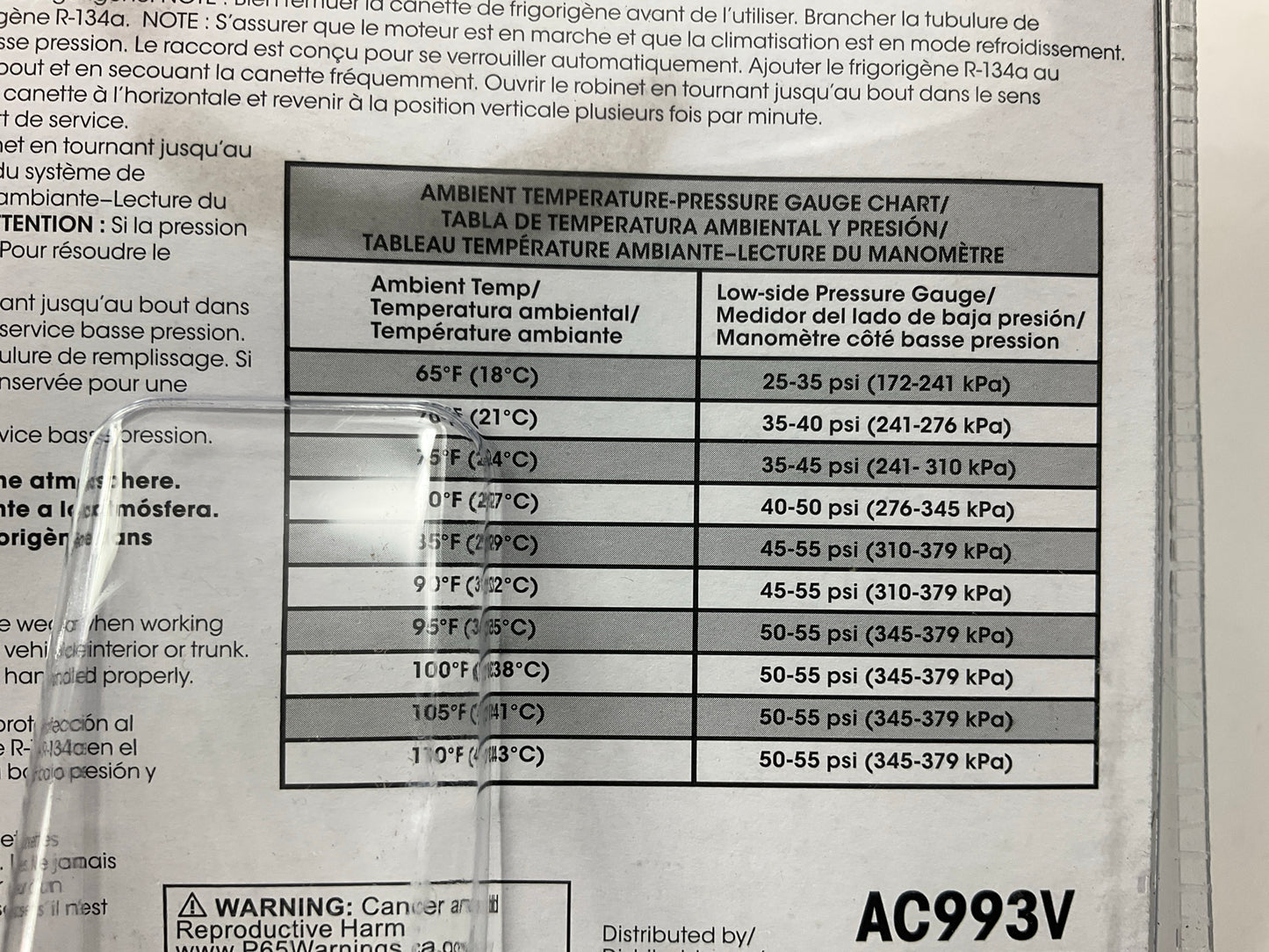 Autocraft AC993V Heavy-Duty A/C Charging Hose For 134
